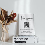 Modern Minimalistisch huwelijksreisfonds QR-code Poster<br><div class="desc">Dit Honeymoon Fund QR Code Sign heeft een mooie moderne minimalistische elegantie die ideaal is om op uw bruiloft of speciale evenement weer te geven! Tekst- en achtergrondkleuren zijn volledig aanpasbaar - klik op de knop "Bewerken met ontwerpgereedschap" om wijzigingen aan te brengen!</div>