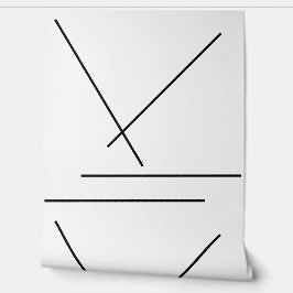 Modern minimalistisch in zwart en wit behang