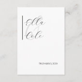 Modern minimalistisch informatiekaartje (Voorkant)