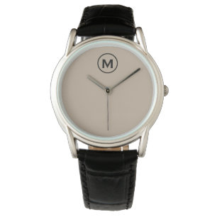 Modern minimalistisch Initiaal Horloge