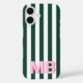 Modern Minimalistisch Initiaal Monogram Case-Mate iPhone Case (Achterkant)