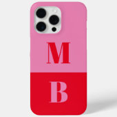 Modern Minimalistisch Initiaal Monogram Case-Mate iPhone Case (Achterkant)