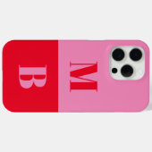 Modern Minimalistisch Initiaal Monogram Case-Mate iPhone Case (Achterkant (horizontaal))