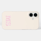 Modern Minimalistisch Initiaal Monogram Case-Mate iPhone Case (Achterkant (horizontaal))