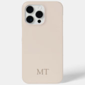 Modern Minimalistisch Initiaal Monogram Case-Mate iPhone Case (Achterkant)