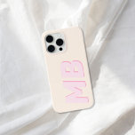 Modern Minimalistisch Initiaal Monogram iPhone 15 Pro Max Hoesje<br><div class="desc">Modern Minimalistisch Initiaal Monogram iPhone Case</div>