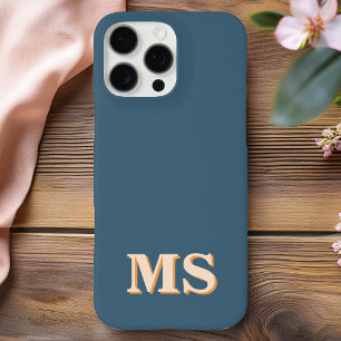 Modern Minimalistisch Initiaal Monogram iPhone 16 Pro Max Hoesje