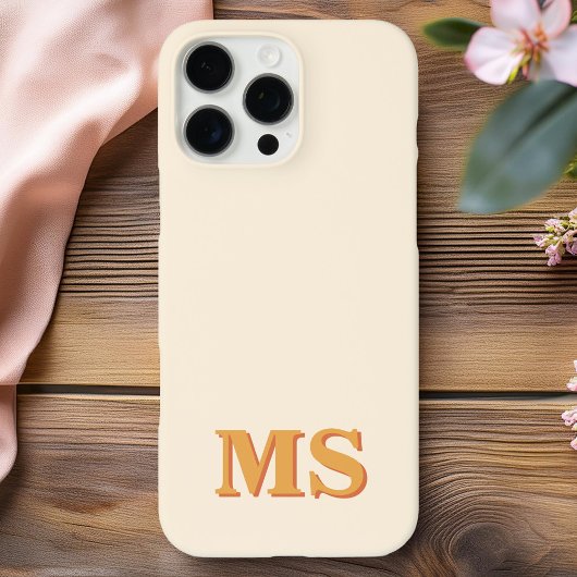 Modern Minimalistisch Initiaal Monogram Case-Mate iPhone Case