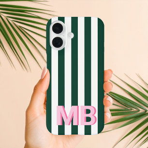 Modern Minimalistisch Initiaal Monogram iPhone 16 Hoesje