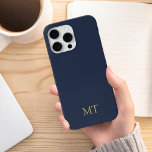 Modern Minimalistisch Initiaal Monogram iPhone 15 Pro Max Hoesje<br><div class="desc">Minimalistisch Modern Initiaal Monogram Telefoonhoesje. Creëer uw eigen gepersonaliseerde iPhone Case met aangepaste initiaal naam.</div>
