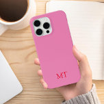 Modern Minimalistisch Initiaal Monogram iPhone 15 Pro Max Hoesje<br><div class="desc">Minimalistisch Modern Initiaal Monogram Telefoonhoesje. Creëer uw eigen gepersonaliseerde iPhone Case met aangepaste initiaal naam.</div>