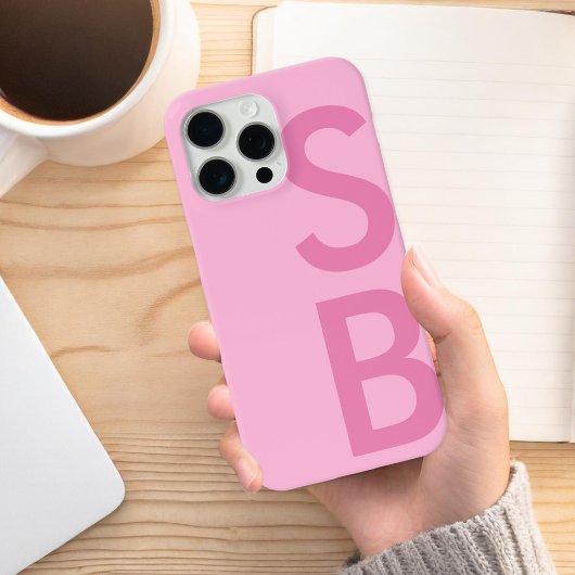 Modern Minimalistisch Initiaal Monogram Case-Mate iPhone Case