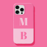 Modern Minimalistisch Initiaal Monogram iPhone 15 Pro Max Hoesje<br><div class="desc">Modern Initiaal Monogram Telefoonhoesje. Creëer uw eigen gepersonaliseerde iPhone Case met aangepaste initiaal naam.</div>