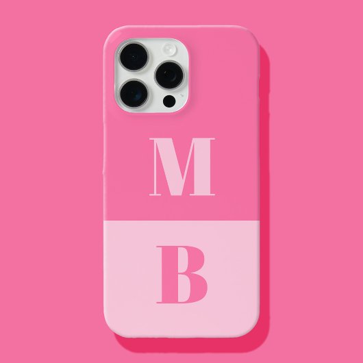 Modern Minimalistisch Initiaal Monogram Case-Mate iPhone Case