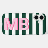 Modern Minimalistisch Initiaal Monogram Case-Mate iPhone Case (Achterkant (horizontaal))