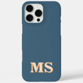 Modern Minimalistisch Initiaal Monogram Case-Mate iPhone Case (Achterkant)