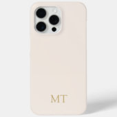 Modern Minimalistisch Initiaal Monogram Case-Mate iPhone Case (Achterkant)
