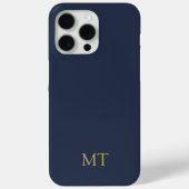 Modern Minimalistisch Initiaal Monogram Case-Mate iPhone Case (Achterkant)