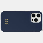 Modern Minimalistisch Initiaal Monogram Case-Mate iPhone Case (Achterkant (horizontaal))