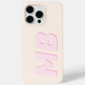 Modern Minimalistisch Initiaal Monogram Case-Mate iPhone Case (Achterkant)