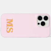 Modern Minimalistisch Initiaal Monogram Case-Mate iPhone Case (Achterkant (horizontaal))
