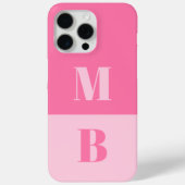 Modern Minimalistisch Initiaal Monogram Case-Mate iPhone Case (Achterkant)