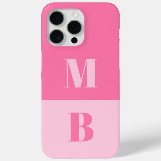 Modern Minimalistisch Initiaal Monogram Case-Mate iPhone Case (Achterkant)