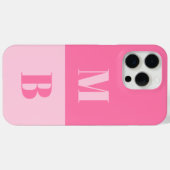 Modern Minimalistisch Initiaal Monogram Case-Mate iPhone Case (Achterkant (horizontaal))