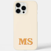 Modern Minimalistisch Initiaal Monogram Case-Mate iPhone Case (Achterkant)