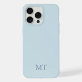 Modern Minimalistisch Initiaal Monogram iPhone Hoesje (Achterkant)