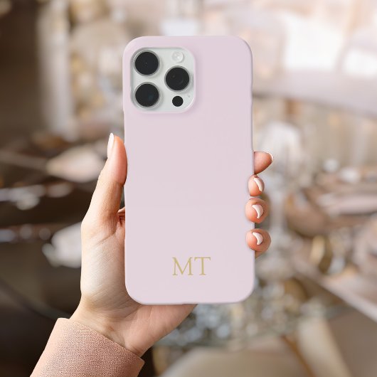 Modern Minimalistisch Initiaal Monogram iPhone Hoesje
