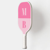 Modern Minimalistisch Initiaal Monogram Pickleball Paddle (Links)