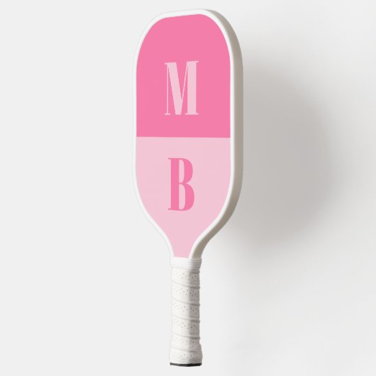 Modern Minimalistisch Initiaal Monogram Pickleball Paddle (Links)