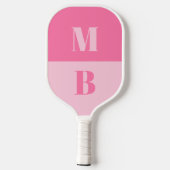 Modern Minimalistisch Initiaal Monogram Pickleball Paddle (Achterkant)