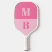 Modern Minimalistisch Initiaal Monogram Pickleball Paddle (Voorkant)