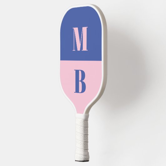 Modern Minimalistisch Initiaal Monogram Pickleball Paddle (Links)