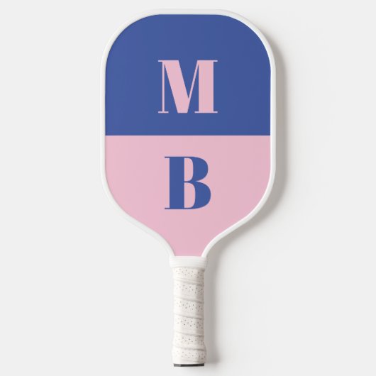 Modern Minimalistisch Initiaal Monogram Pickleball Paddle (Voorkant)