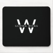 Modern minimalistisch Initiaal Muismat (Voorkant)