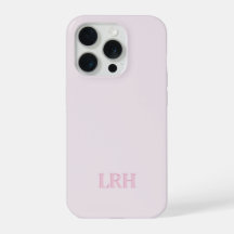 Modern Minimalistisch Initiaal Roze Monogram