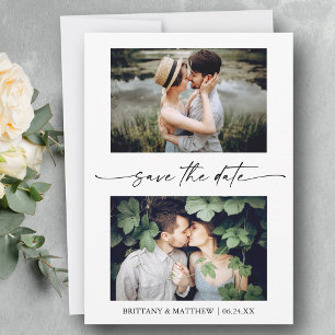 Modern minimalistisch inktscherm 2 Foto Save The Date