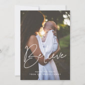 Modern Minimalistisch Inspirerend Foto Feestdagenkaart (Voorkant)