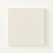 Modern minimalistisch ivoor bruiloft gastenboek notitieboek (Achterkant)