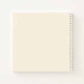 Modern minimalistisch ivoor bruiloft gastenboek notitieboek (Achterkant)