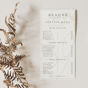 Modern minimalistisch ivoor/neutraal salon/spa men