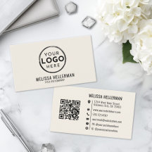 Modern Minimalistisch Ivoor Professioneel Logo
