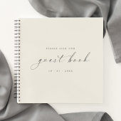Modern minimalistisch Ivoorkust-Guest Book voor br Notitieboek