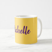 Modern minimalistisch Jouw naam toevoegen Koffiemok (Voorkant rechts)