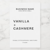 Modern Minimalistisch Kaars Productlabel Voedselcontainer Etiket (Enkel label)