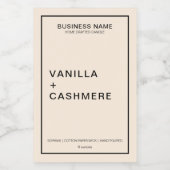 Modern minimalistisch kaarsenetiket voedselcontainer etiket (Enkel label)