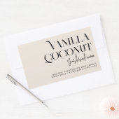Modern minimalistisch kaarsenlabel rechthoekige sticker (Envelop)
